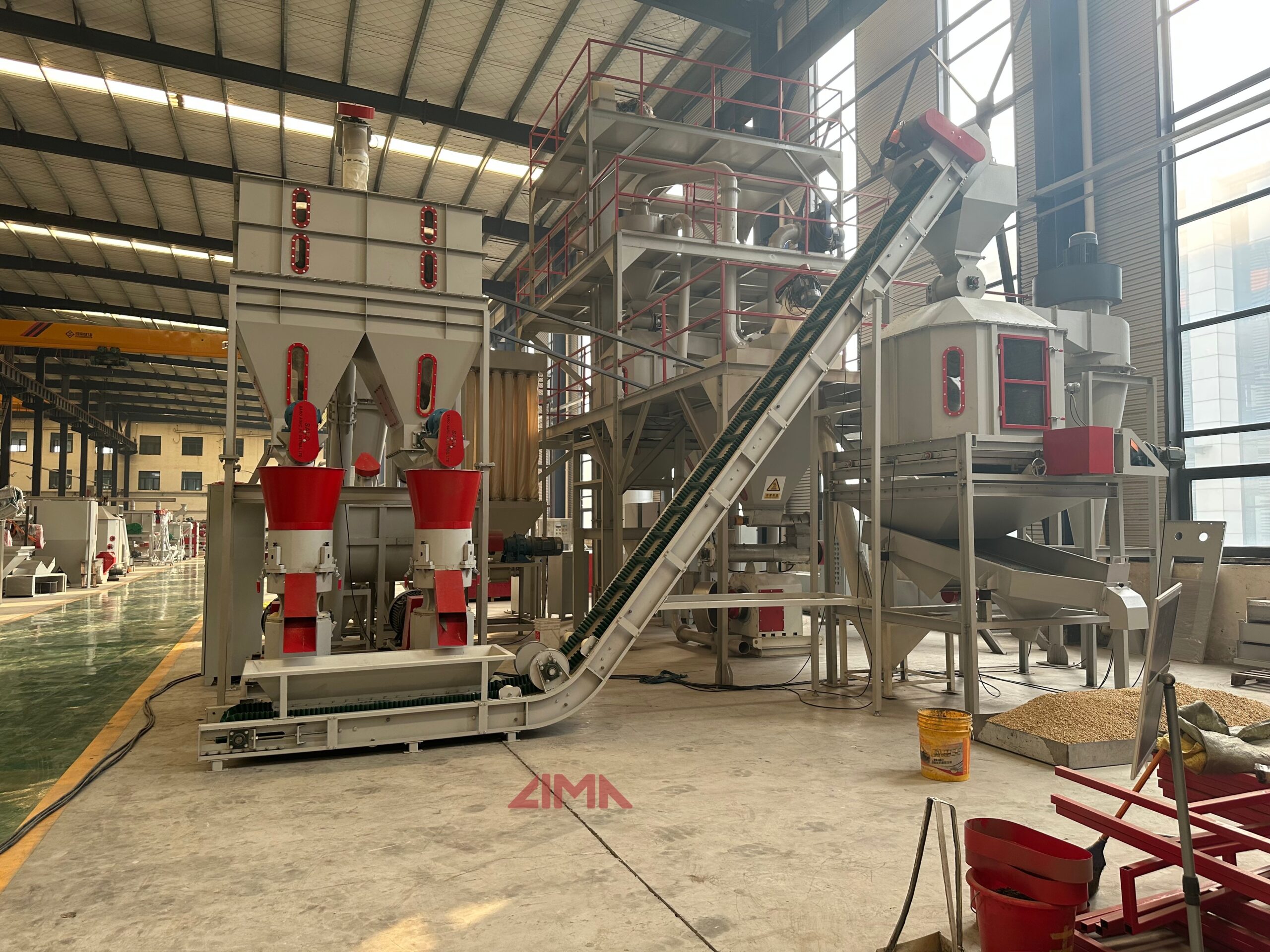 What is the manufacturing process of poultry feed?